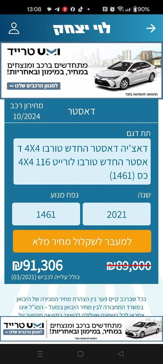 דאצ'יה דאסטר 2021