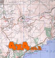 מפת סימון שבילים טופוגרפית מצופה